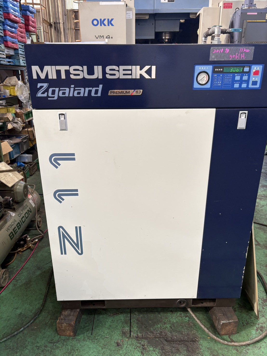 三井精機  11kwコンプレッサー Z115AS4-R