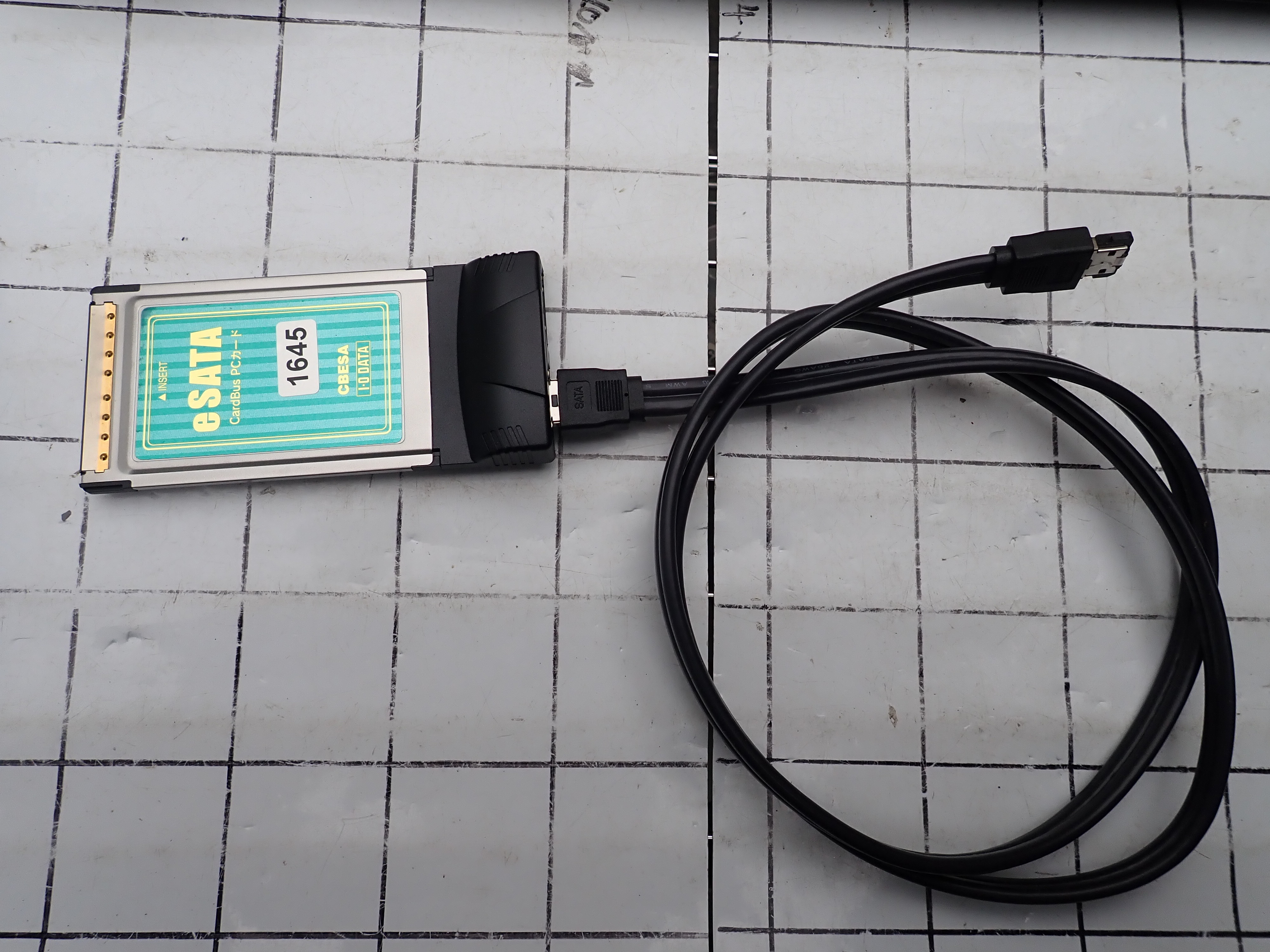 IOデータ機器 e SATA CardBus Pcカード 型番C BESA TODATA