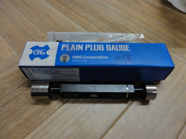 OSG｜オーエスジー 栓ゲージ 18H7 PG GONOTGO
