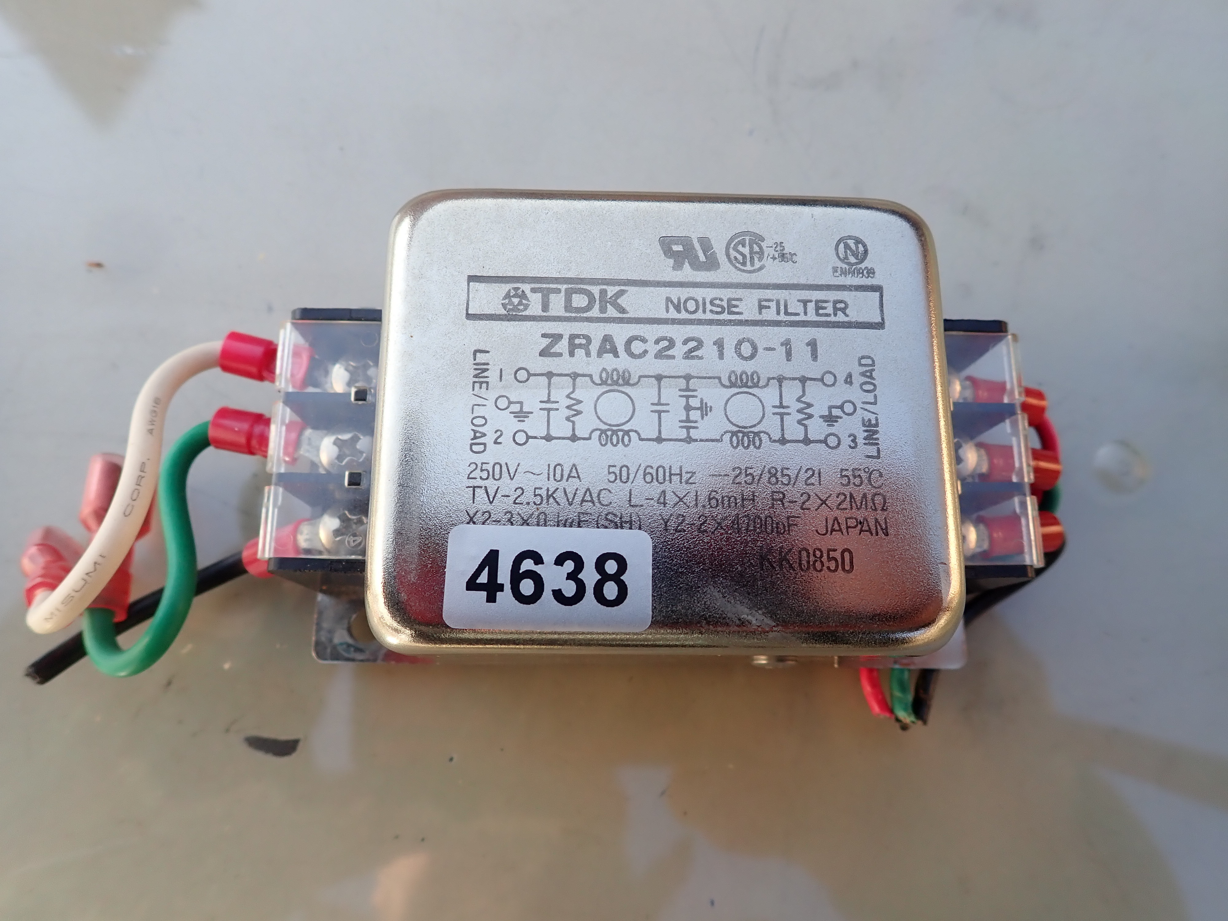 TDK   ノイズフィルター ZRAC2210‑11