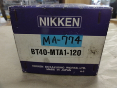 NIKKEN｜日研工作所 モールステーパー BT40-MTA1-120