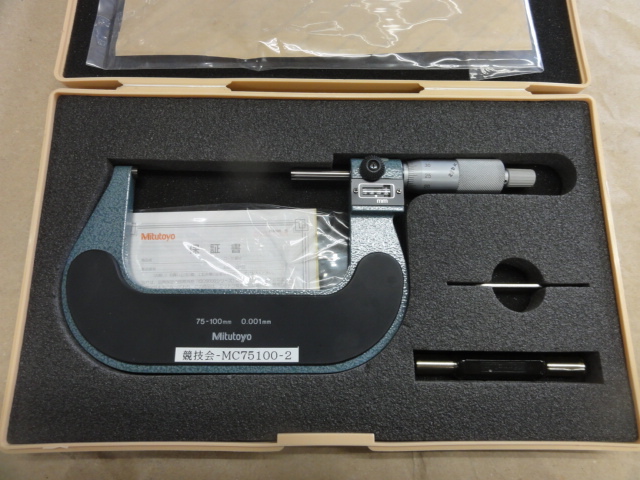 MITUTOYO｜ミツトヨ カウント外側マイクロメーター M820-100