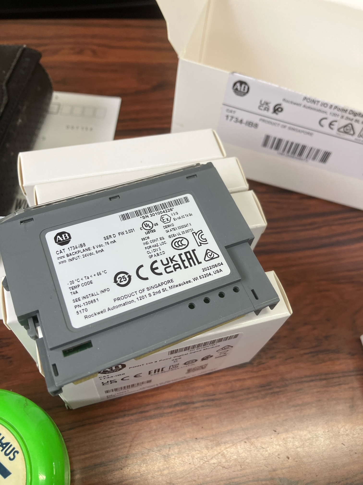 ロックウェルオートメーション社 ＰＬＣ用ＩＯモジュール（入力ユニット 1734-IB8　シリーズD