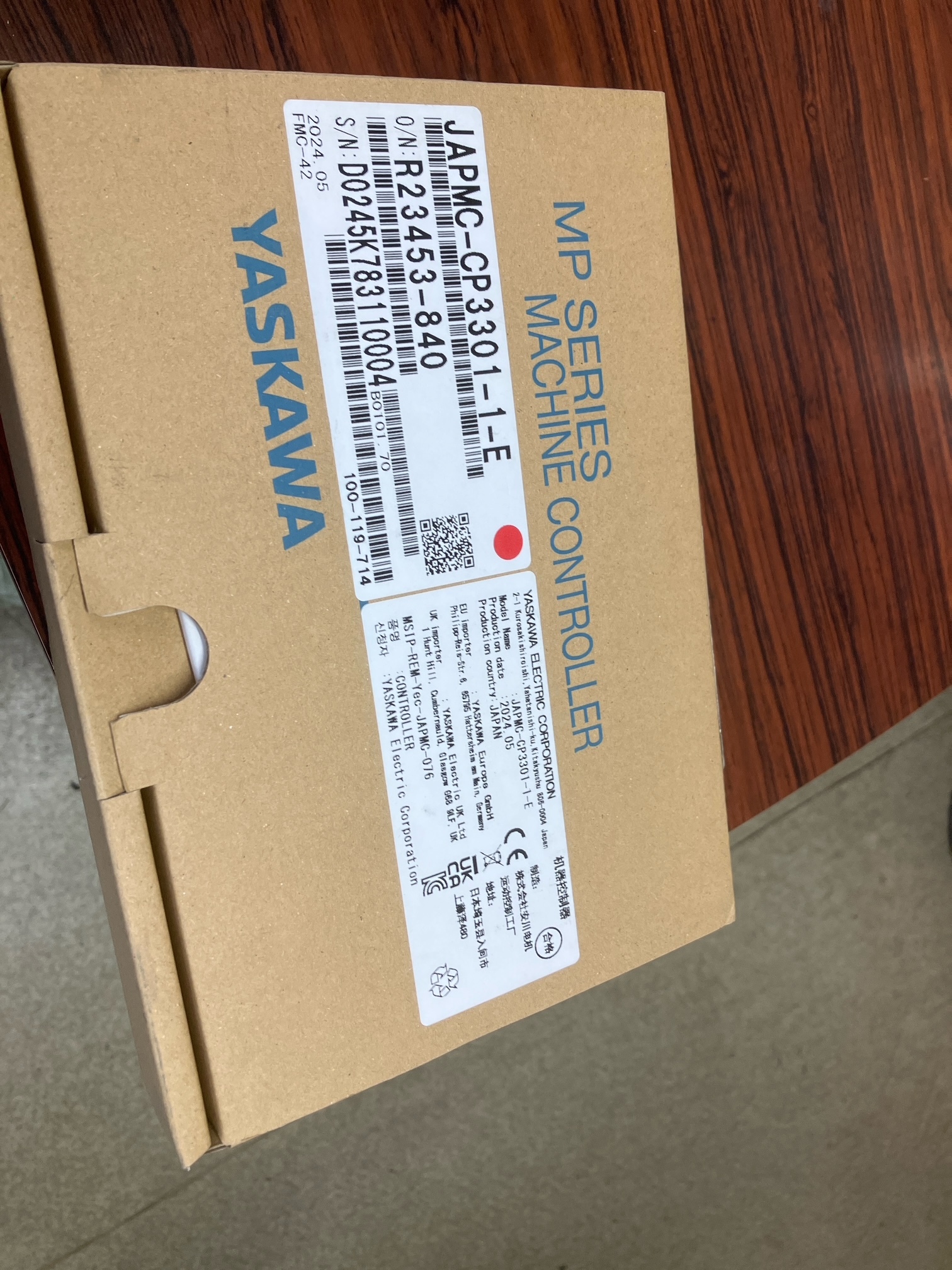 安川（YASUKAWA）ヤスカワ マシンコントローラーCPU（メインコントローラー基板） JAPMC-CP3301-1-E（CPU-01）