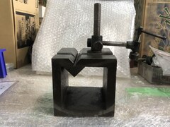V溝付桝型ブロック W125xD125xH125mm