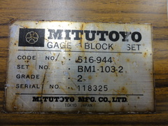 MITUTOYO｜ミツトヨ ブロックゲージセット BM1-103-2