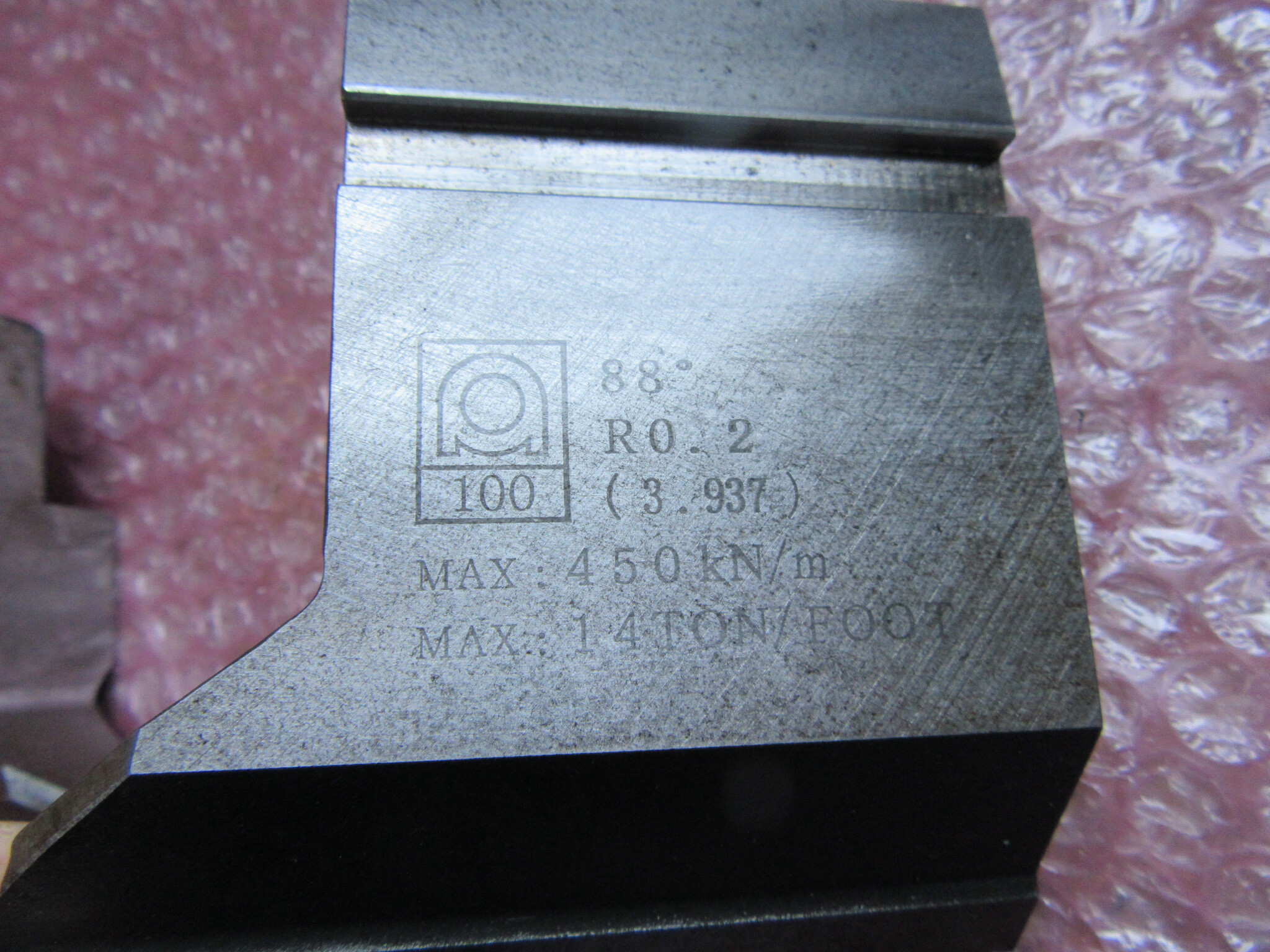 アマダ/AMADA ベンダー金型 2個 88° R0.2(3.937)長100