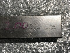 アマダAMADA ベンダー金型(2Vダイ) V9V6　全長200ｍｍ
