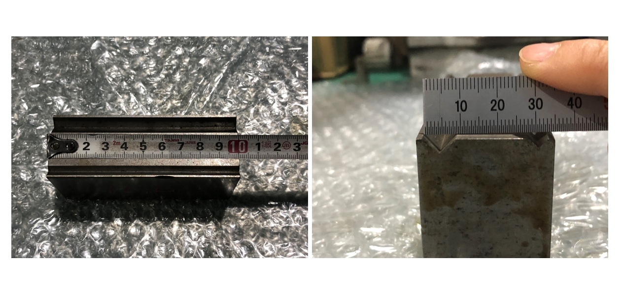 不明 ベンダー金型(2Vダイ) V9V6 全長100mm