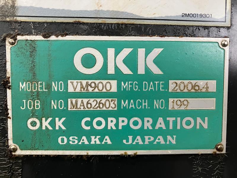 OKK 立マシニングセンタ VM900