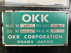 OKK 立マシニングセンタ VM900