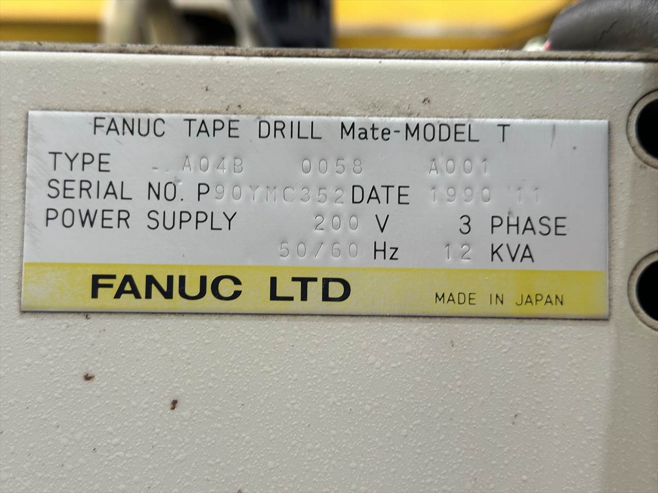 ファナック タッピングセンター TAPE DRILL Mate MODEL T