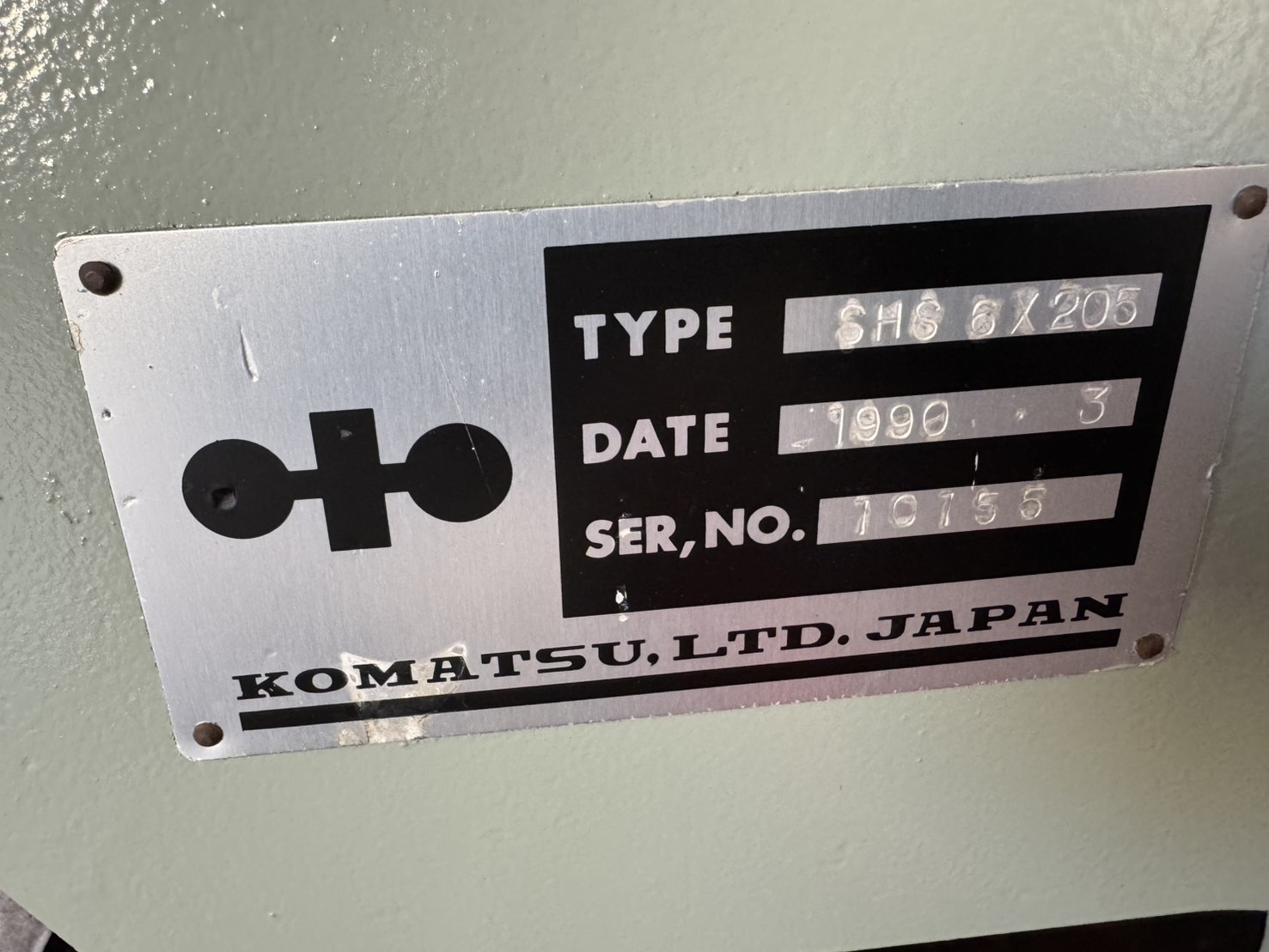 コマツ 2mシャーリング SHS6