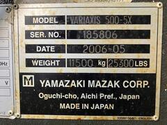 ヤマザキマザック 5軸立マシニングセンター VARIAXIS 500-5X
