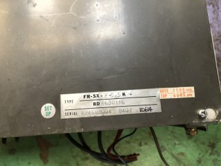 三菱 AC SPINDLE CONTROLLER 【AC SPINDLE CONTROLLER】FR-SX 2-5.5K