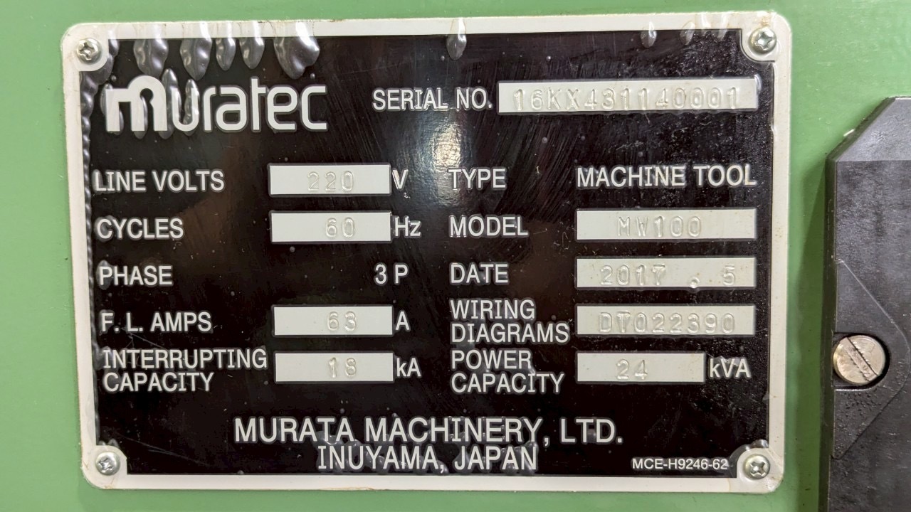 村田機械 Muratec NC旋盤 MW100