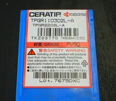 京セラ チップ　 TPGR110302L-A  10個　未使用