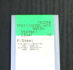 タンガロイ チップ　 TPGT110202L-W15 NS530 　10個　　未使用