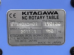 北川 NC傾斜円テーブル TT140