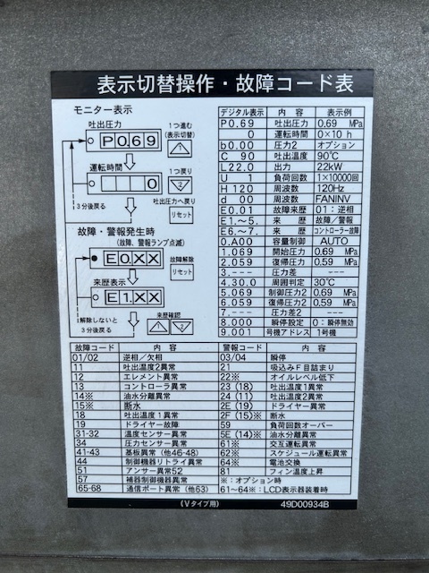日立 コンプレッサー OSP37VARN