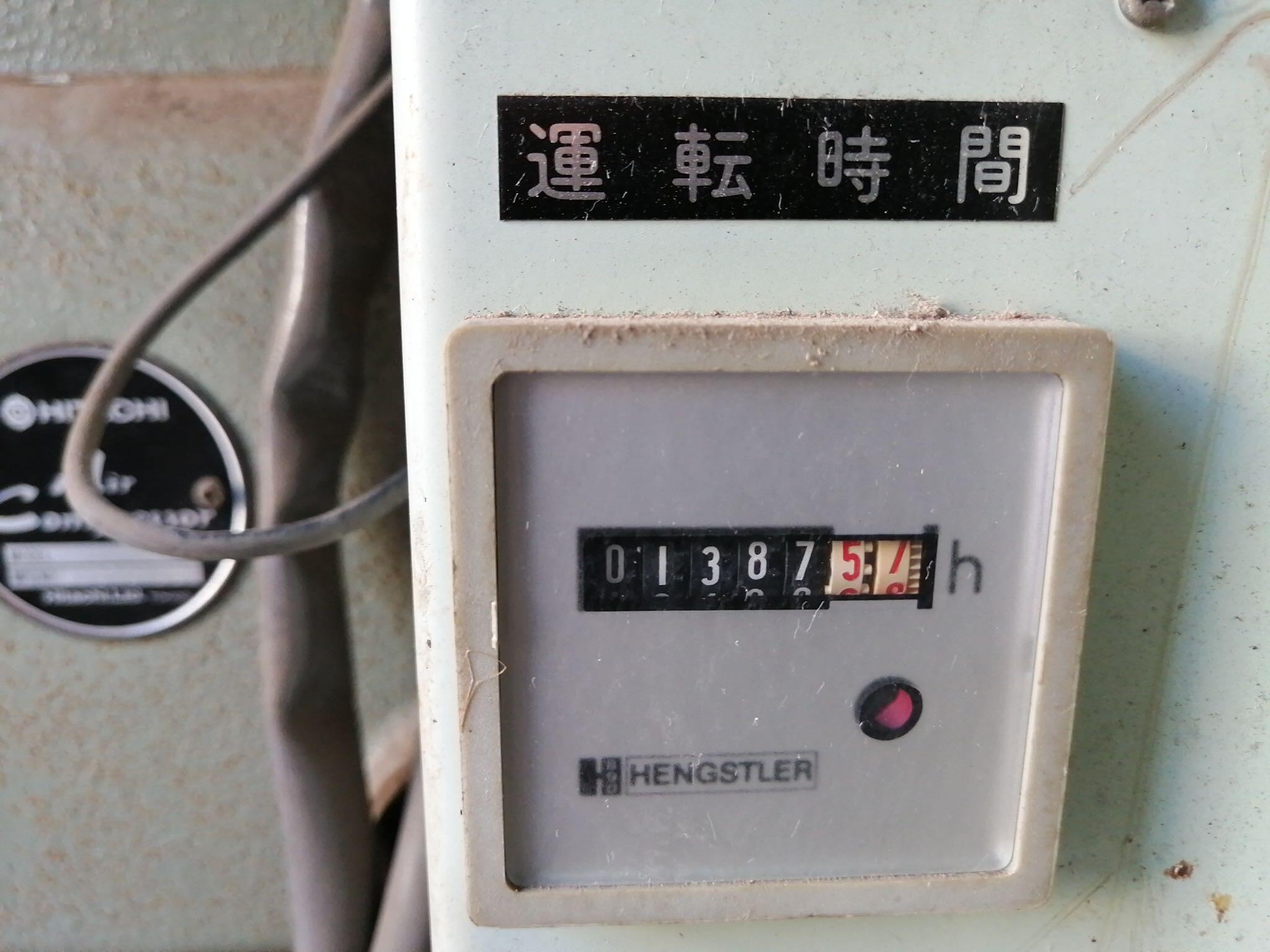 日立 0.75kwエアーコンプレッサー PO-0.75PB