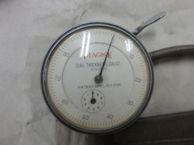 PEACOCK｜尾崎製作所 ダイヤルシックネスゲージ