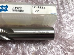 OSG/ オーエスジー ラフィングショートエンドミル 【ラフィングショートエンドミル】EX-REESφ22