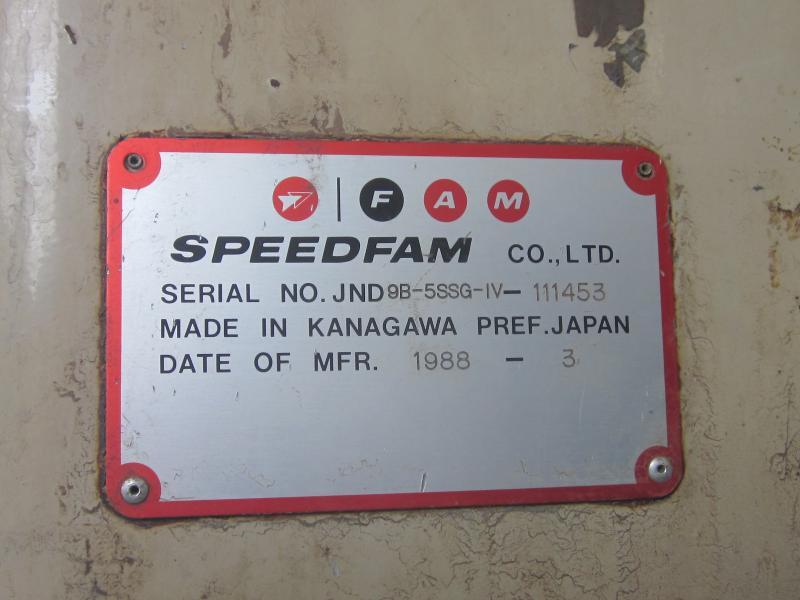 スピードファム(Speedfam) 両面ラップ盤 JND9B-5SSG-IV