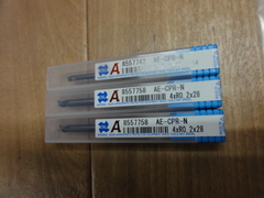 OSG｜オーエスジー 電極加工用ロングネックラジアスエンドミル3枚刃 AE-CPR-N3/N4(未使用品)