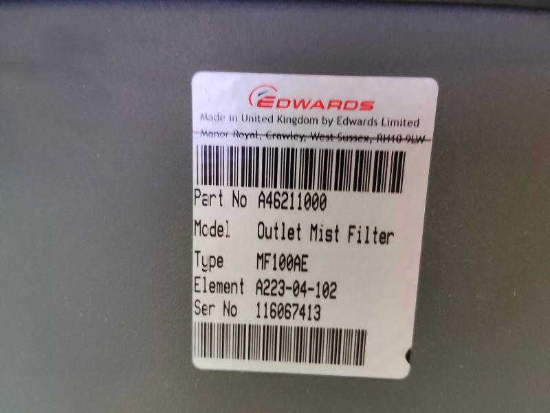 エドワーズ オイルシール型ロータリーベーン真空ポンプ E2M40FF