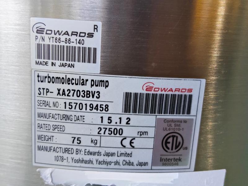 エドワーズ 磁気軸受式ターボ分子ポンプ STP-XA2703BV3