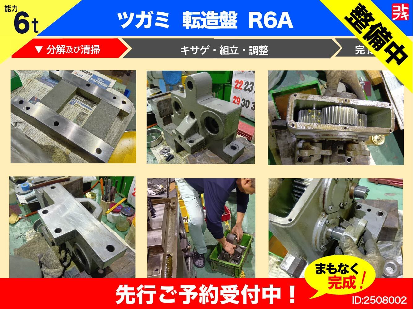 ツガミ 転造盤 R6A