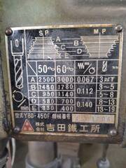 吉田鉄工所 卓上ボール盤 YBD-450F