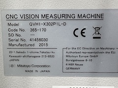 ミツトヨ 画像測定機 QVH1-X302P1L-D(365-170)