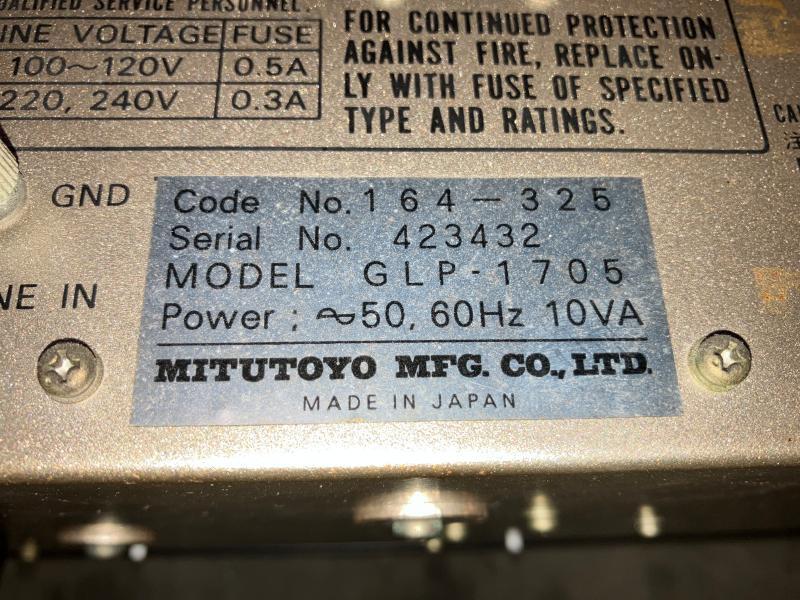 ミツトヨ デジタルカウンター GLP-1705(164-325)