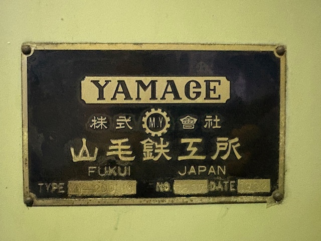 山毛鉄工所 スロッター MY-200ES