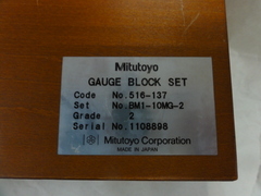 MITUTOYO｜ミツトヨ	 マイクロチェックホルダーゲージブロックセット BM1-10MG-2