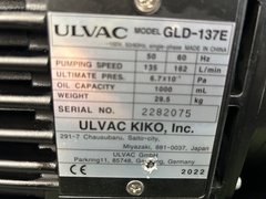 アルバック 油回転真空ポンプ GLD-137E