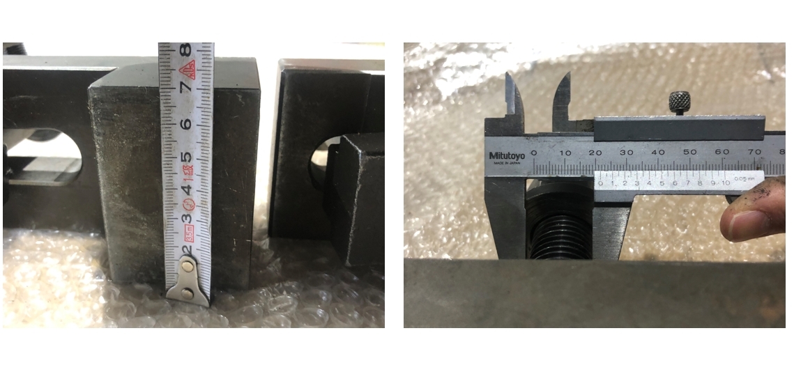 クランプ2個 150ｘ60ｘH70mm