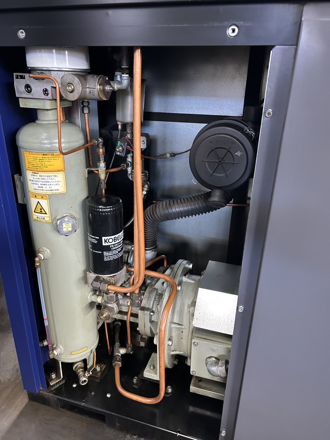 コベルコ 7.5ｋｗスクリューコンプレッサー SG100A-7.5