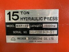 マサダ製作所 油圧プレス MHP-15
