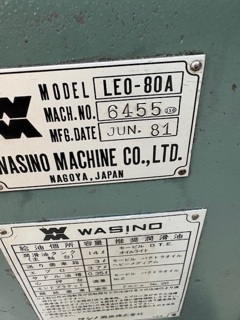 テクノワシノ 6尺旋盤 LEO80A