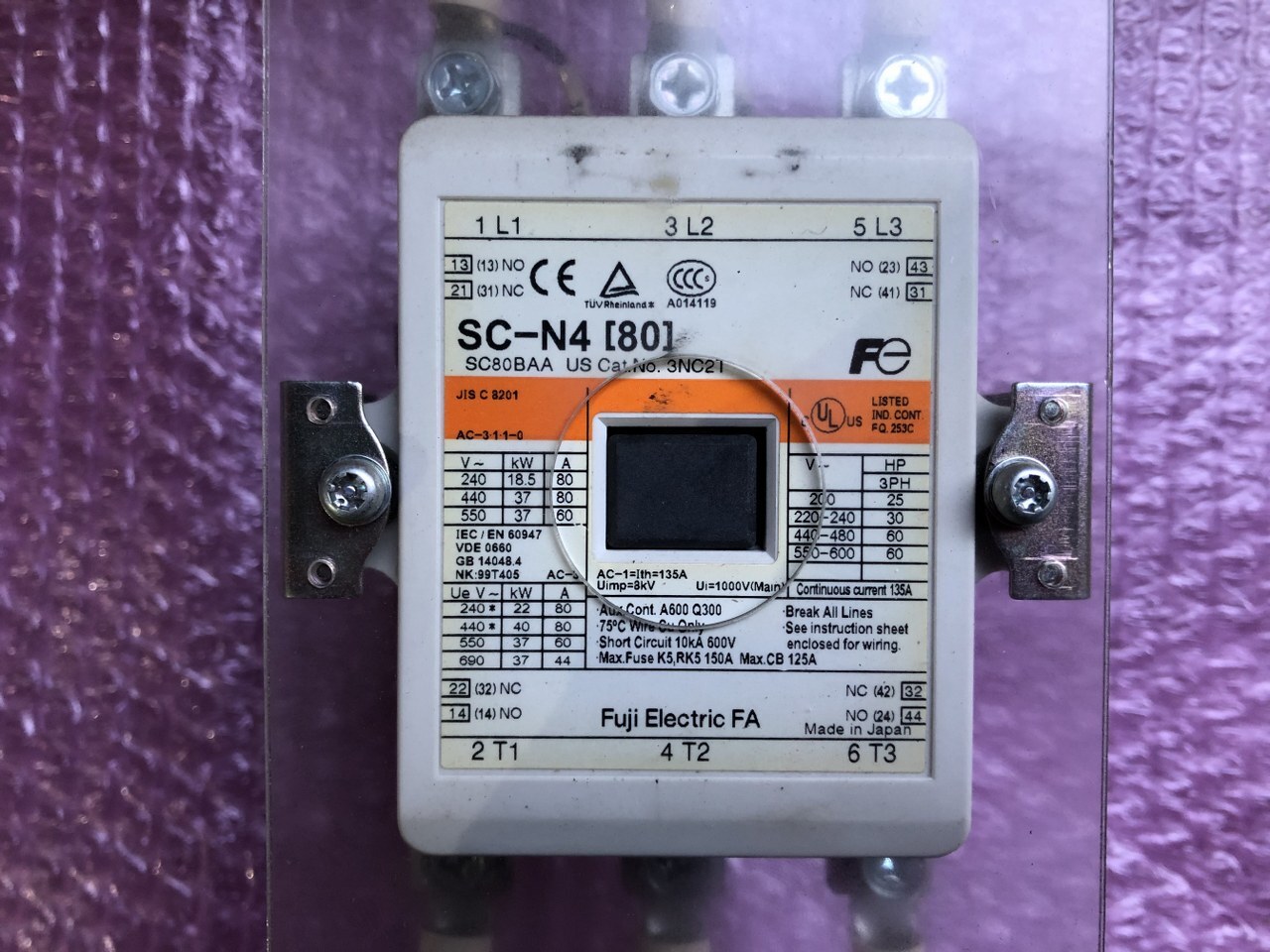 富士電機 電磁接触器 【電磁接触器】SC-N4