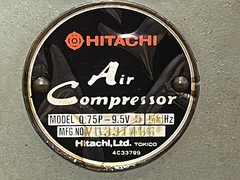 日立 レシプロコンプレッサー 0.75P-9.5V5