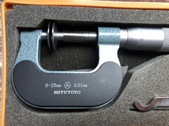 ミツトヨ/Mitutoyo 直進式歯厚マイクロメーター 【直進式歯厚マイクロメーター】PDM-25(169-201)