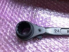 スーパーツール/Super tools 片口ラチェットレンチ 【片口ラチェットレンチ】RN24mm