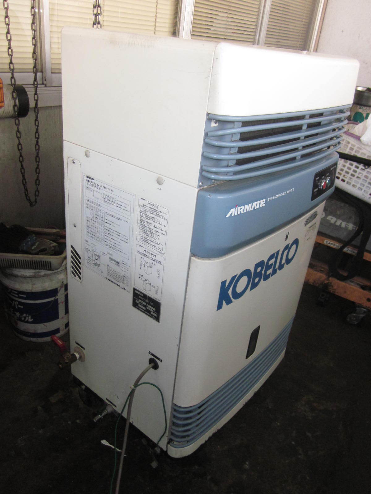 コベルコ 1.5kwスクリューコンプレッサ AM2PD-6