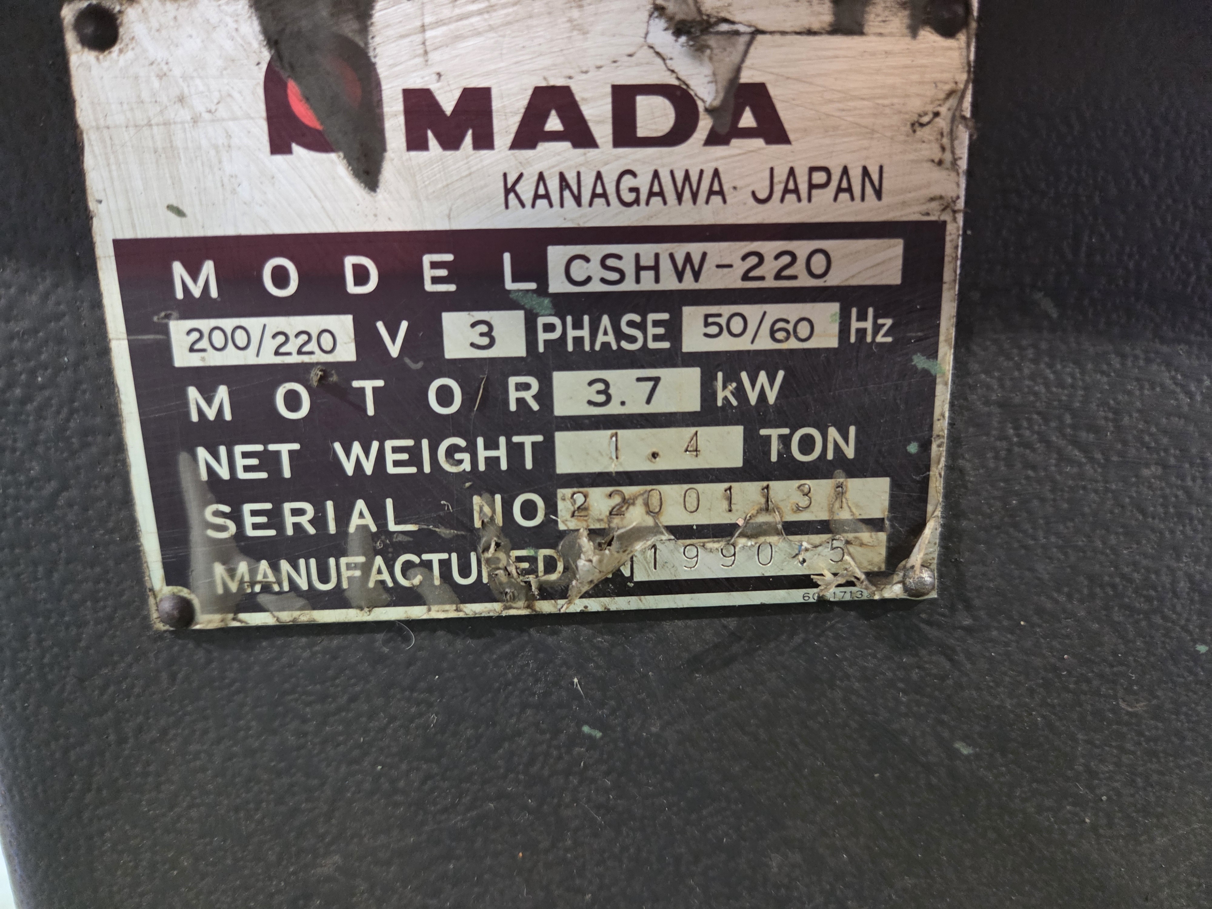 アマダ コーナーシャー CSHWー220