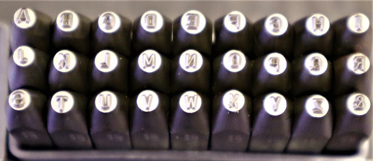 STEMPA 刻印セット  A-Z.&　1.5mm