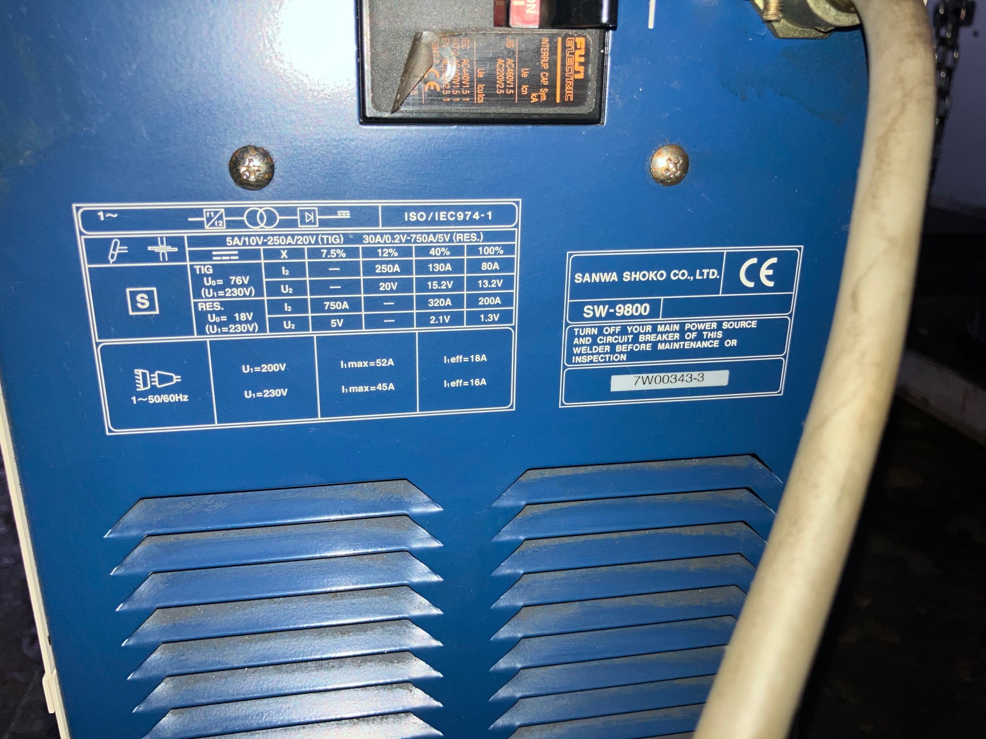 三和商工 金型肉盛り溶接機 SW-9800